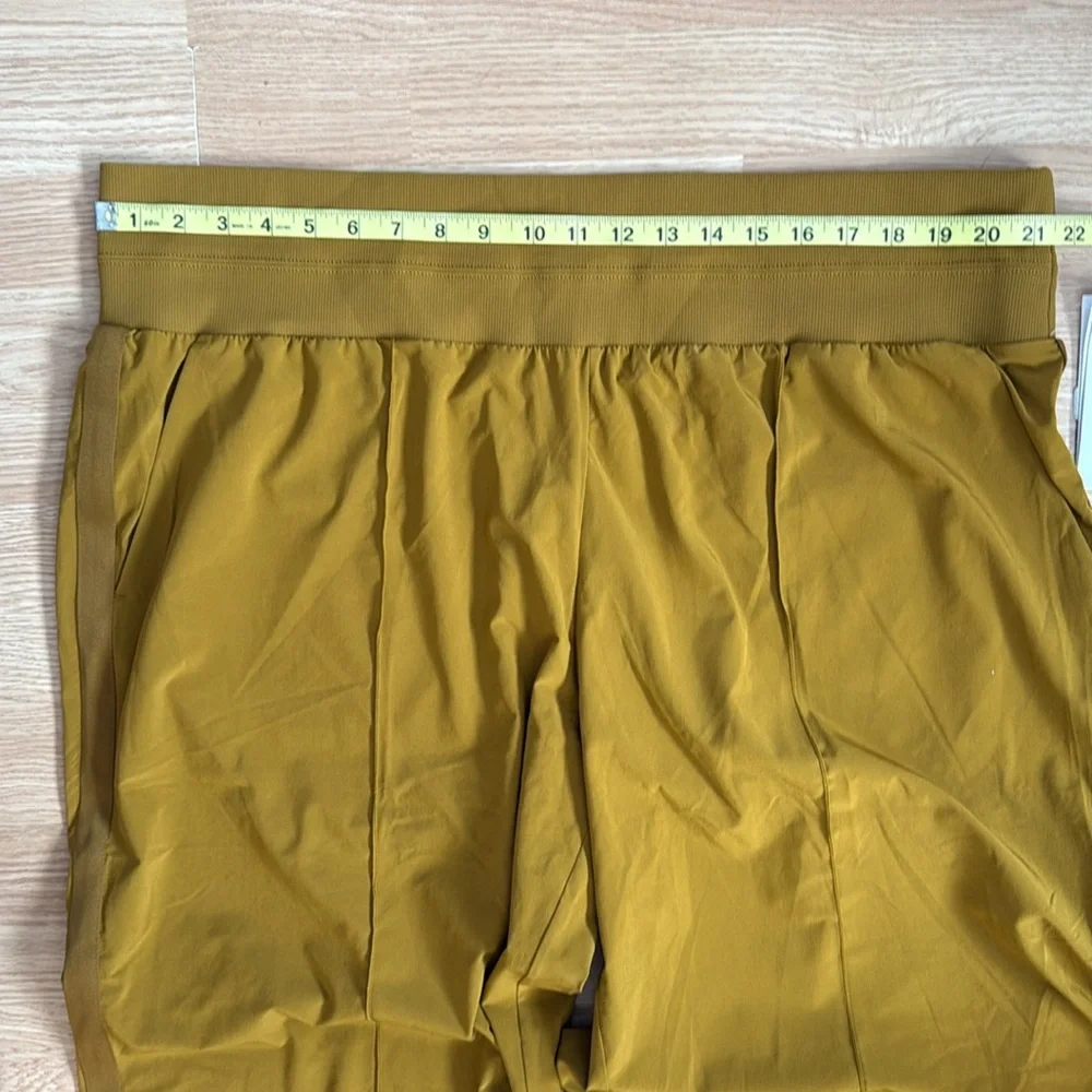 Athleta 22 Nolita Wide Leg Pant Mustard High Rise Relaxed Travel - Picture 13 of 15